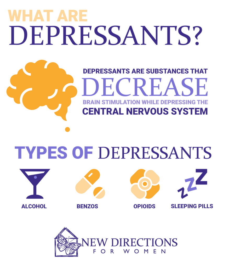 what are depressants infographic